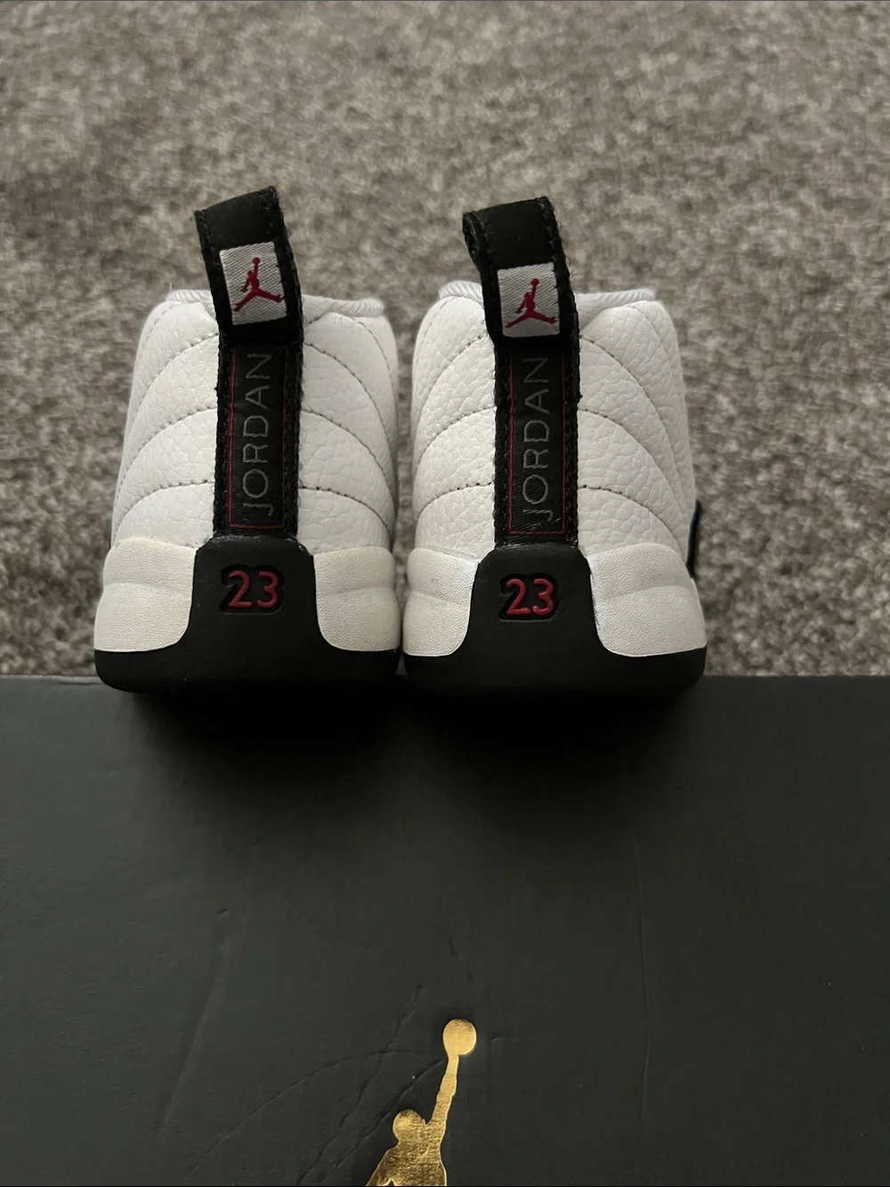 Jordan Toddler White and Black Retro Basketball Shoes
